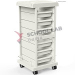 Gratnells Dynamis Single Silver Trolley & 6 Shallow Trays
